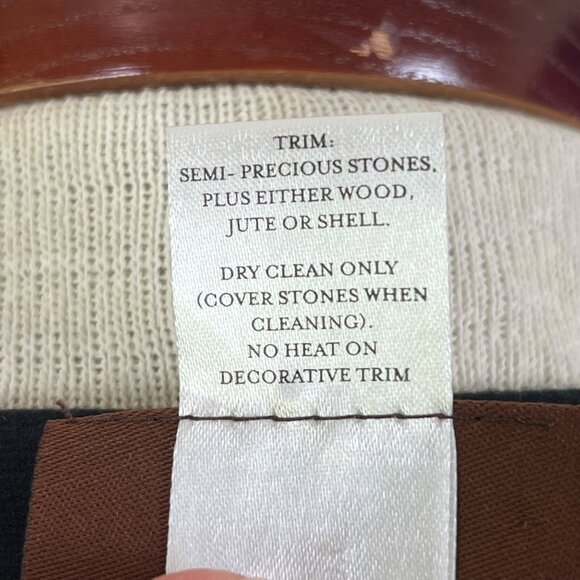 Prairie New York Black  Gray Pleated Wool Herringbone Dress Sleeveless Size LARG - Picture 6 of 7